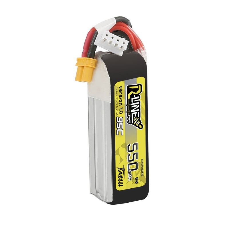Tattu 550mAh 3S 95C 11,1V LiPo-batteri – XT30 kontakt – R-Line 1,0