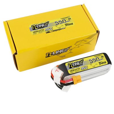 Tattu 550mAh 4S 95C 14,8V LiPo-batteri – XT30 kontakt – R-Line 1,0