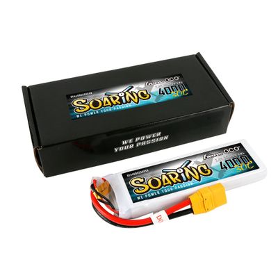 Gens ace Soaring 4000mAh 2S 7,4V 30C LiPo-batteri med XT90 – produktbild 2