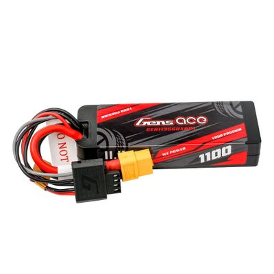Gens ace 1100mAh 3S 60C 11,1V LiPo-batteri – Hardcase – XT60 kontakt – Car Classic