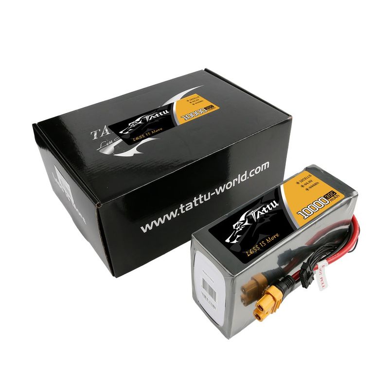 Tattu 10000mAh 12S 30C 44,4V LiPo-batteri – AS150U kontakt – UAV Classic