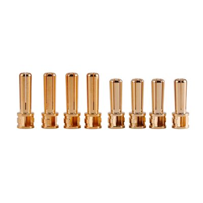 Gens ace 5,0mm bulletkontakter 8st (4x 19,5mm + 4x 22mm)