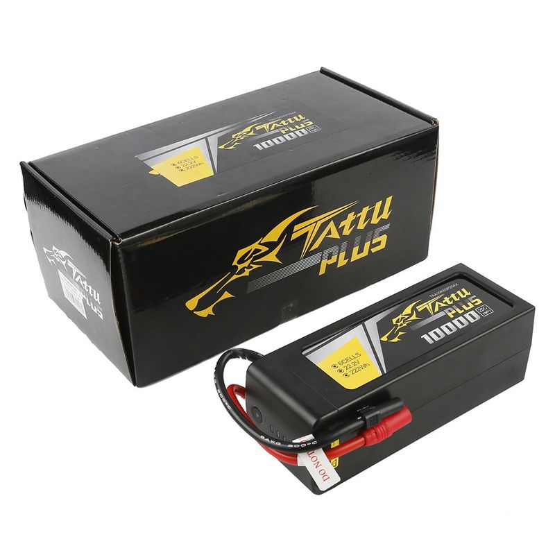 Tattu 10000mAh 6S 25C 22,2V LiPo-batteri – AS150+XT150 kontakt – Tattu 1,0