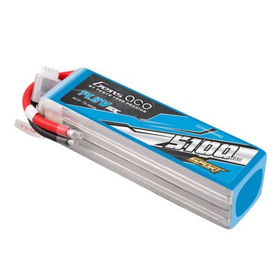Gens ace 5100mAh 4S 80C 14,8V LiPo-batteri – utan kontakt – Sport (F5B)