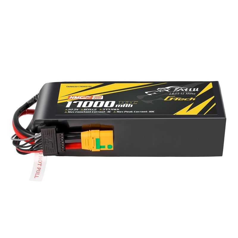 Tattu 17000mAh 6S 10C 22,2V LiPo-batteri – XT90S-F kontakt – semisolid