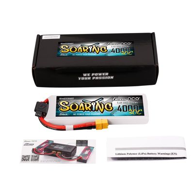 Gens ace Soaring 4000mAh 2S 7,4V 30C LiPo-batteri med XT60 – produktbild 5