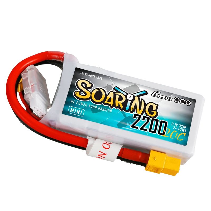 Gens ace Soaring 2200mAh 3S 11,1V 20C LiPo-batteri med XT60 – produktbild 4