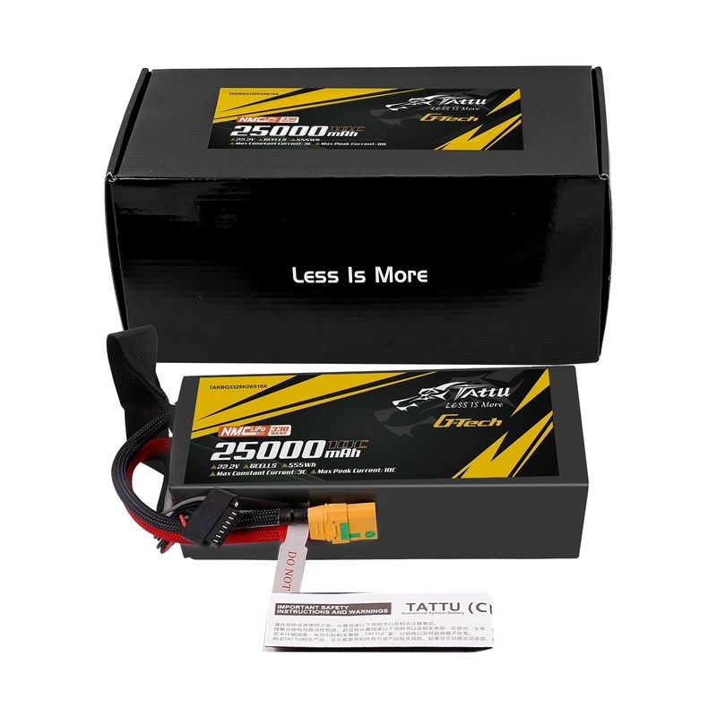 Tattu 25000mAh 6S 10C 22,2V LiPo-batteri – XT90-S kontakt – semisolid