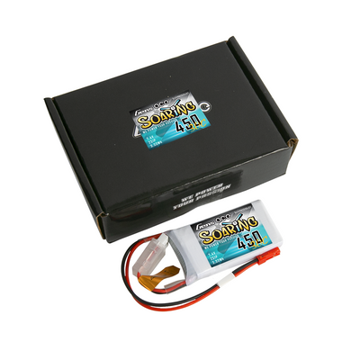 Gens ace Soaring 450mAh 2S 7,4V 30C LiPo-batteri med JST-SYP – produktbild 2