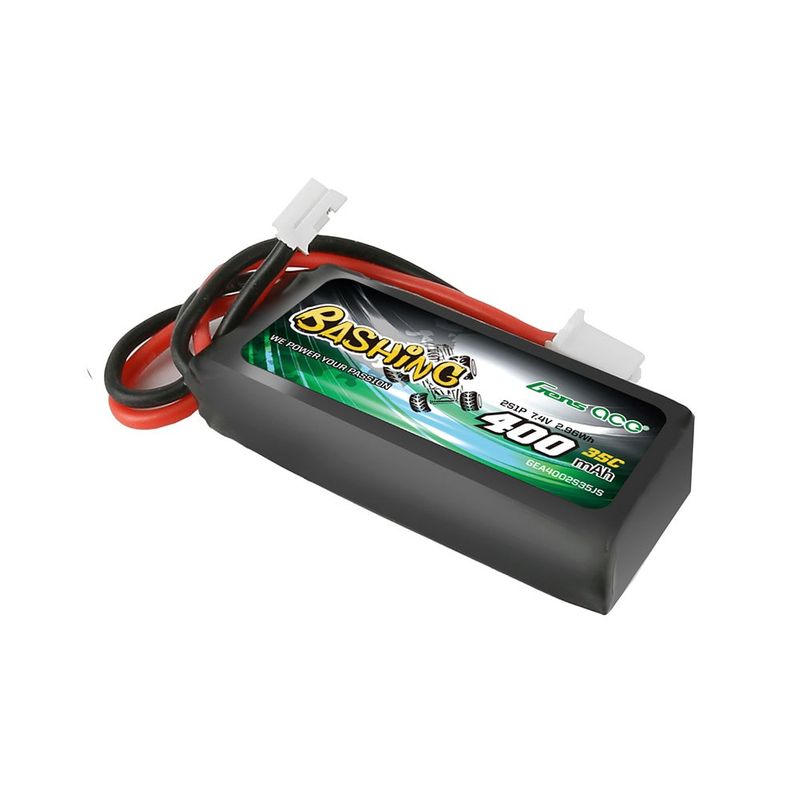 Gens ace 400mAh 2S 35C 7,4V LiPo-batteri – JST-PHR kontakt – Bashing (utan G-Tech)
