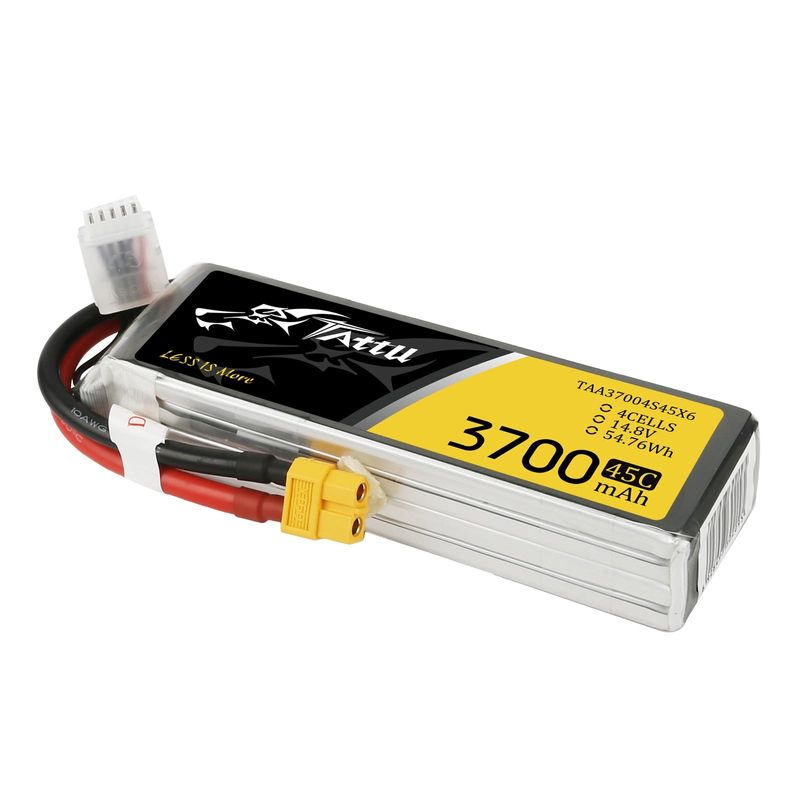 Tattu 3700mAh 4S 45C 14,8V LiPo-batteri – XT60 kontakt – FPV Classic