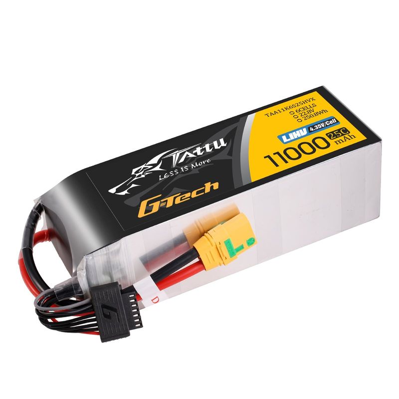 Tattu 11000mAh 6S 25C 22,8V(HV) LiPo-batteri – XT90-S kontakt – UAV Classic