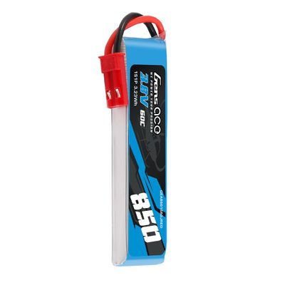 Gens ace 850mAh 1S 60C 3,8V(HV) LiPo-batteri – JST-SYP kontakt – Ace Classic