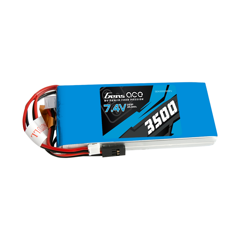 Gens ace 3500mAh 2S 7,4V LiPo-batteri – sändare/mottagare