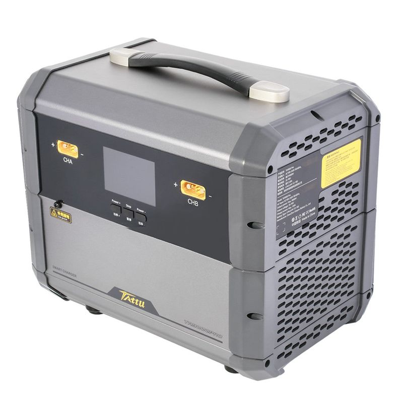 Tattu TA9000 Pro smart batteriladdare – 2 laddkanaler – AC 9000W – 120A – 12S-18S