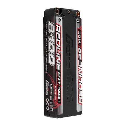 Gens ace 8100mAh 2S 140C 7,4V LiPo-batteri – 5,0mm bullet – Redline