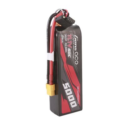 Gens ace 5000mAh 3S 60C 11,1V Shorty LiPo-batteri – XT60 kontakt – Car Classic