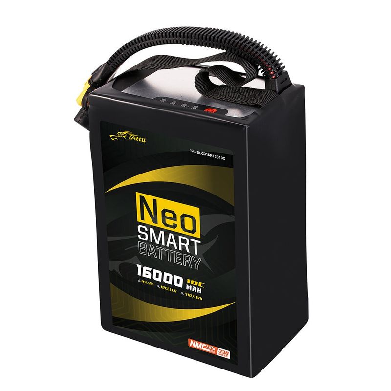 Tattu 16000mAh 12S 10C 44,4V smart LiPo-batteri – AS150U-F kontakt – Neo (Compact)