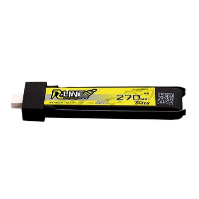 Tattu 270mAh 1S 95C 3,8V(HV) LiPo-batteri – BT 2,0 kontakt – R-Line 1,0 (5st)
