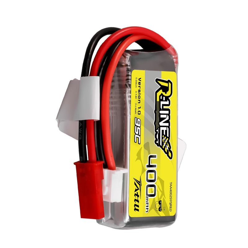 Tattu R-Line 400mAh 7,4V 2S1P 95C LiPo-batteri med JST-SYP kontakt