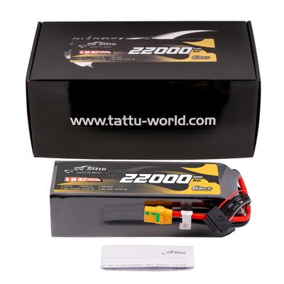 Tattu 22000mAh 6S 5C 23,7V(UHV) LiPo-batteri – XT90S-F kontakt – UAV Classic