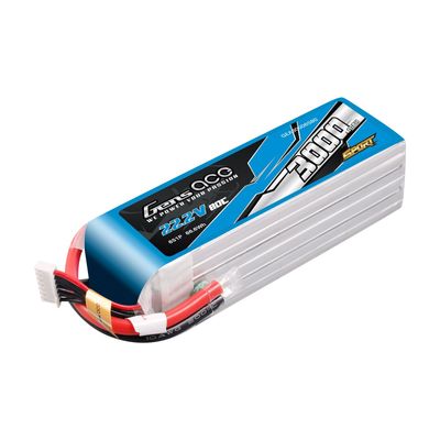 Gens ace 3000mAh 6S 80C 22,2V LiPo-batteri – utan kontakt – Sport (F5B)