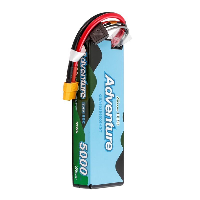 Gens ace 5000mAh 2S 60C 7,4V LiPo-batteri – XT60 kontakt – Adventure