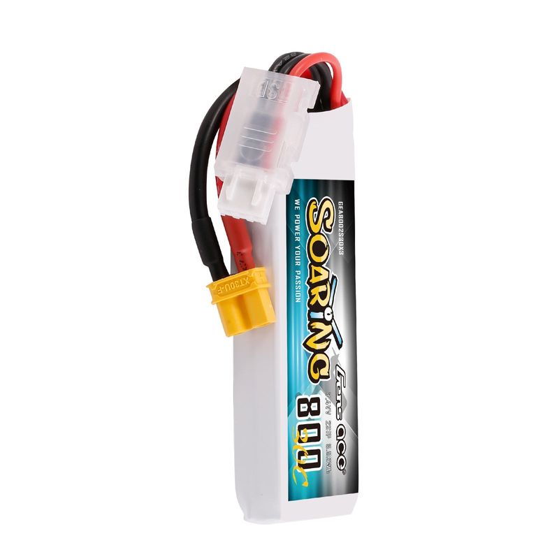 Gens ace Soaring 800mAh 2S 7,4V 30C LiPo-batteri med XT30 – produktbild 4