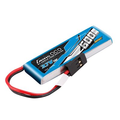 Gens ace 600mAh 1S 15C 3,7V LiPo-batteri – JR kontakt – Sport (F3K)