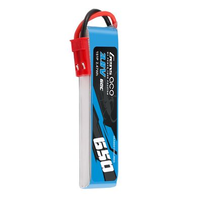 Gens ace 650mAh 1S 60C 3,8V(HV) LiPo-batteri – JST-SYP kontakt – Ace Classic