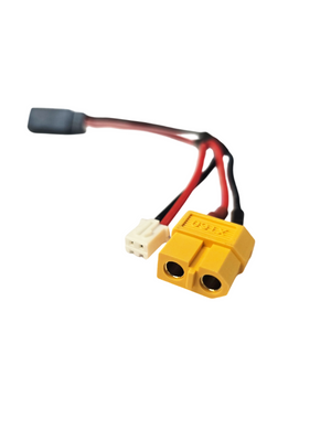 Gens ace XT60 hona, JST-XHR-2P to JR-3P hane adapter, 100mm