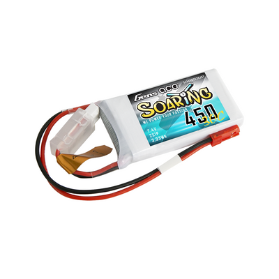 Gens ace Soaring 450mAh 2S 7,4V 30C LiPo-batteri med JST-SYP – produktbild 3