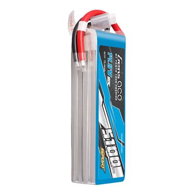Gens ace 5100mAh 4S 80C 14,8V LiPo-batteri – utan kontakt – Sport (F5B)