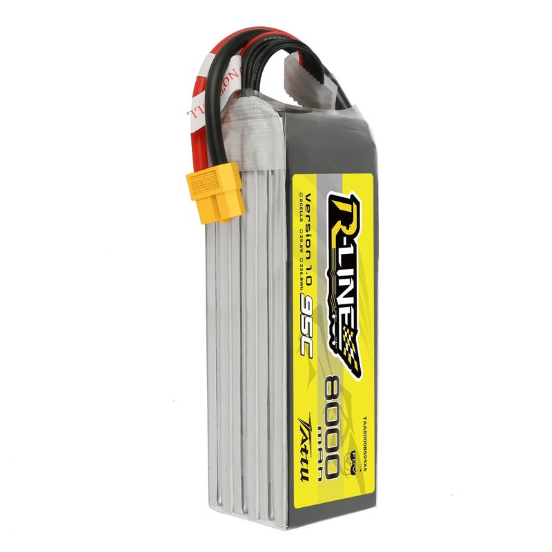 Tattu 8000mAh 8S 95C 29,6V LiPo-batteri – XT60 kontakt – R-Line 1,0