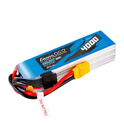 Gens ace 4000mAh 6S 60C 22,2V LiPo-batteri – XT90 kontakt – Heli