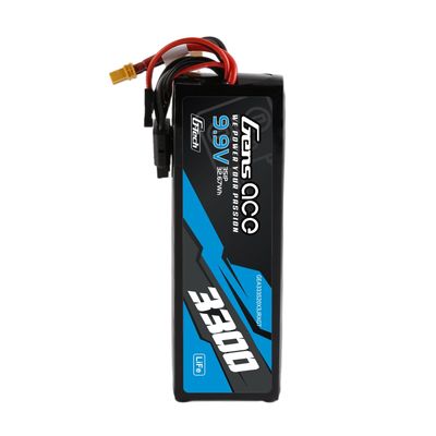 Gens ace 3300mAh 3S 20C 9,9V LiFe-batteri – XT30 kontakt – sändare/mottagare