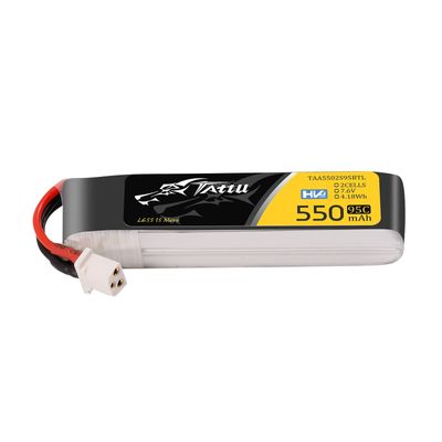 Tattu 550mAh 2S 95C 7,6V(HV) LiPo-batteri – BT 3,0 kontakt – FPV Classic