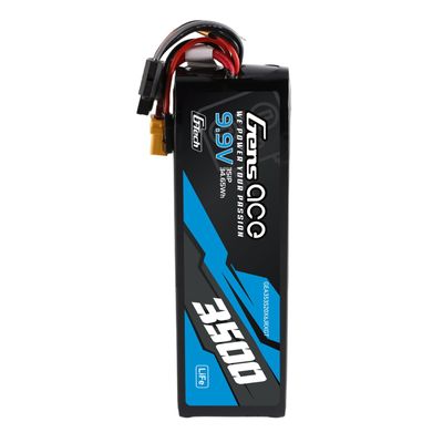Gens ace 3500mAh 3S 20C 9,9V LiFe-batteri – XT60 kontakt – sändare/mottagare