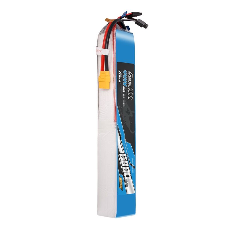 Gens ace 6000mAh 12S 80C 44,4V LiPo-batteri – XT90 kontakt – Sport (700 Helicopter)