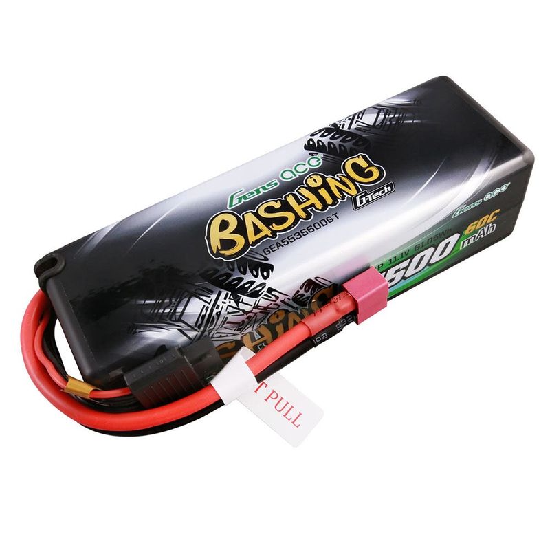 Gens ace 5500mAh 3S 60C 11,1V LiPo-batteri – Hardcase – Deans kontakt – Bashing