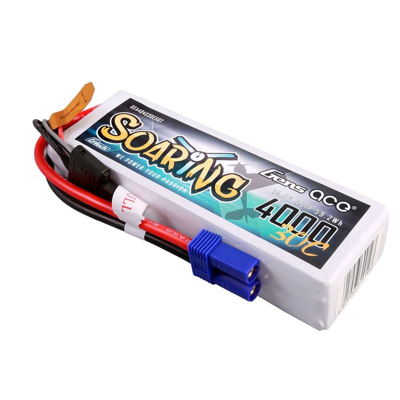 Gens ace Soaring 4000mAh 4S 14,8V 30C LiPo-batteri med EC5 – produktbild 2