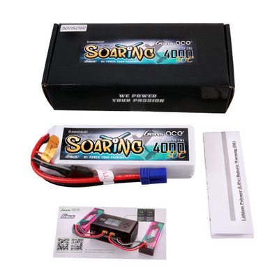 Gens ace Soaring 4000mAh 4S 14,8V 30C LiPo-batteri med EC5 – produktbild 5
