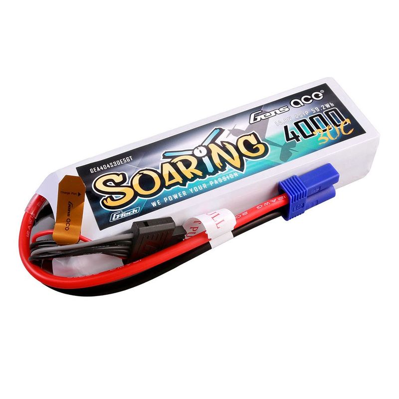 Gens ace Soaring 4000mAh 4S 14,8V 30C LiPo-batteri med EC5 – produktbild 3