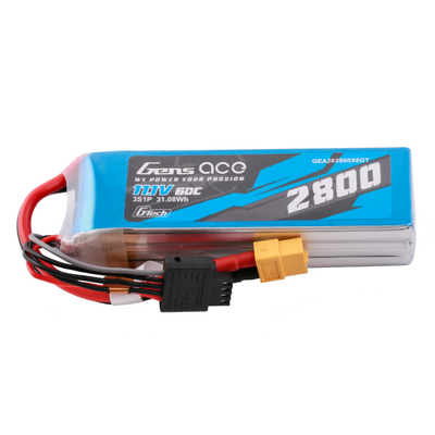 Gens ace 2800mAh 3S 60C 11,1V LiPo-batteri – XT60 kontakt – Ace Classic