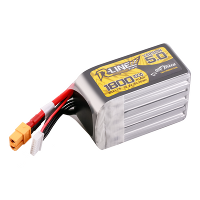 Tattu 1800mAh 6S 150C 22,2V LiPo-batteri – XT60 kontakt – R-Line 5,0