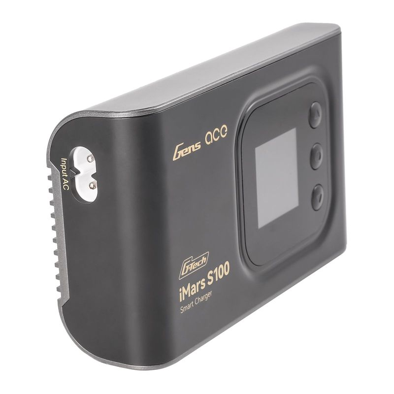 Gens ace iMars S100 smart batteriladdare – AC 100W – 10A – 2-6S – svart