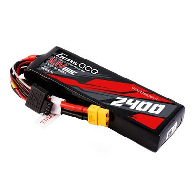 Gens ace 2400mAh 3S 60C 11,1V LiPo-batteri – XT60 kontakt – Car Classic