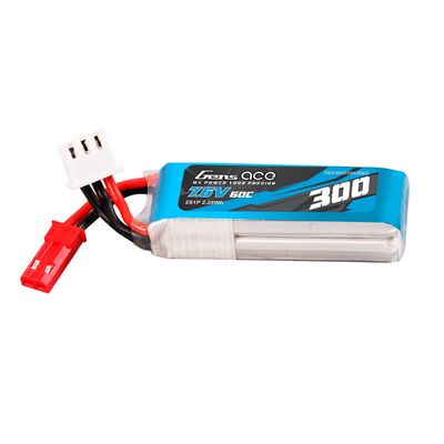 Gens ace 300mAh 2S 60C 7,6V(HV) LiPo-batteri – JST-SYP kontakt – Ace Classic