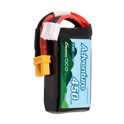Gens ace 450mAh 2S 60C 7,4V LiPo-batteri – XT30 kontakt – Adventure (utan G-Tech)