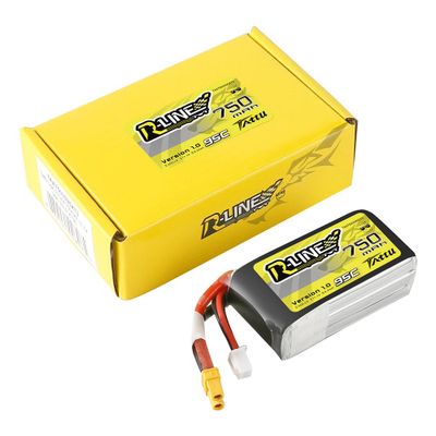 Tattu 750mAh 3S 95C 11,1V LiPo-batteri – XT30 kontakt – R-Line 1,0
